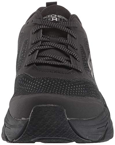 Skechers MAX Cushioning Premier Vantage, Zapatillas para Correr Hombre, Black/Charcoal, 39.5 EU