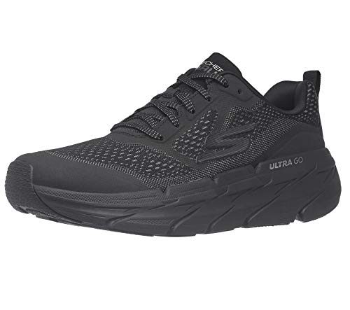 Skechers MAX Cushioning Premier Vantage, Zapatillas para Correr Hombre, Black/Charcoal, 39.5 EU