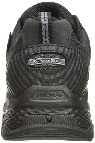 Skechers Outland 2.0-Rip-Staver, Zapatillas Altas Hombre, Negro (BBK Black Leather/Mesh/Trim), 45.5 EU