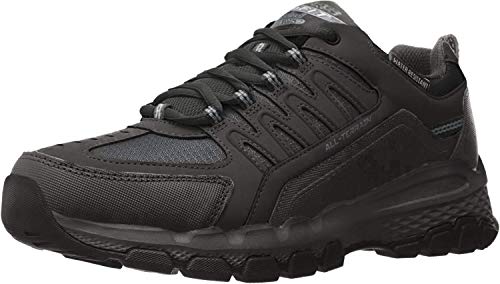 Skechers Outland 2.0-Rip-Staver, Zapatillas Altas Hombre, Negro (BBK Black Leather/Mesh/Trim), 45.5 EU