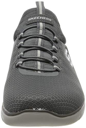 Skechers Summits, Zapatillas Hombre, Grey/Charcoal, 45 EU