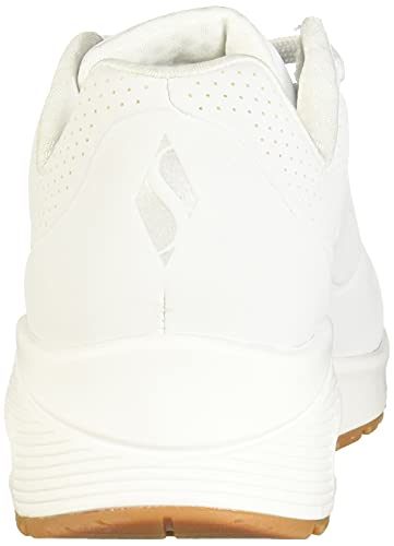 Skechers Uno- Stand On Air, Zapatillas Mujer, Blanco White Wht, 38.5 EU