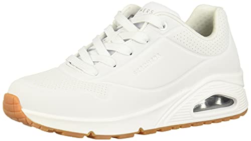 Skechers Uno- Stand On Air, Zapatillas Mujer, Blanco White Wht, 38.5 EU