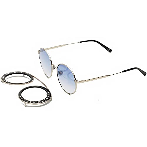 Skull Rider Silver Loop Gafas, Plateado, Talla única Unisex Adulto