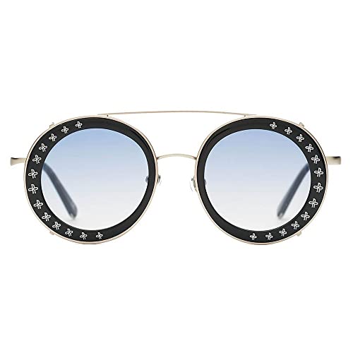 Skull Rider Silver Loop Gafas, Plateado, Talla única Unisex Adulto