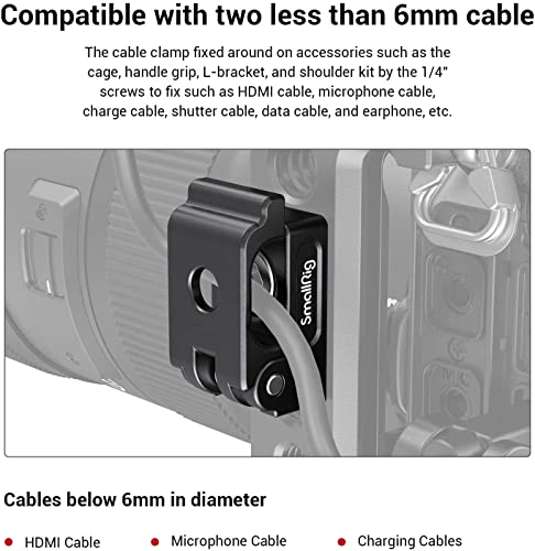 SMALLRIG Abrazadera de Cable de Resorte Universal(2 Piezas) - MD2418