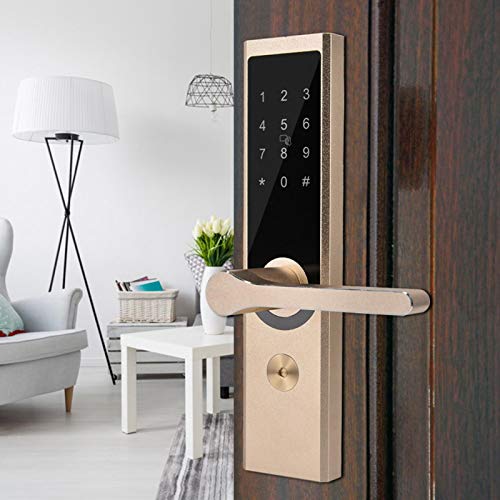 Smart WiFi BT Lock, cerradura inteligente bluetooth Cerradura de puerta inteligente remota, Cerrojo electrónico inteligente Tarjeta MI/contraseña/APP/llave mecánica