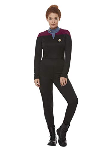 Smiffy's-Smiffys Officially Licensed Star Trek, Voyager Command Uniform oficial, color negro, M-UK Size 12-14 52340M