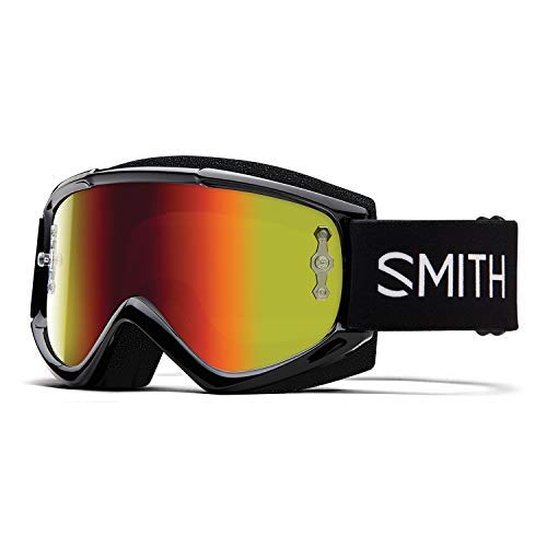 SMITH Gafas unisex FUEL V.1 MAX M para bicicleta de montaña, espejo negro y rojo, talla única