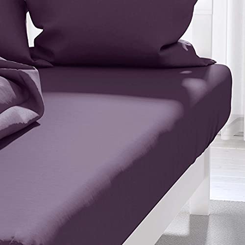 Soleil d'ocre Sábana Bajera Lisa 140x190 cm Atmo Violeta