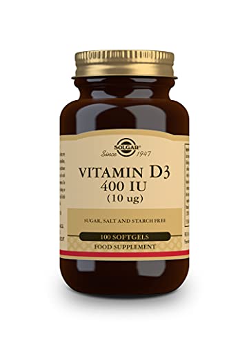 Solgar Vitamina D3 400 UI (10 μg) - 100 cápsulas blandas