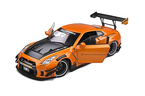 Solido Nissan GTR R35 LB Works Type 2 2020-Maqueta de Coche (Escala 1:18), Color Naranja, Multicolor (S1805803)
