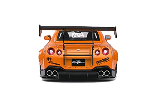 Solido Nissan GTR R35 LB Works Type 2 2020-Maqueta de Coche (Escala 1:18), Color Naranja, Multicolor (S1805803)