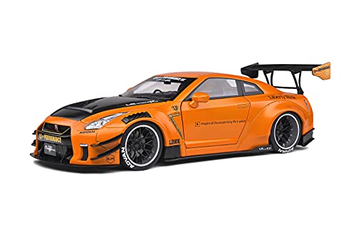 Solido Nissan GTR R35 LB Works Type 2 2020-Maqueta de Coche (Escala 1:18), Color Naranja, Multicolor (S1805803)