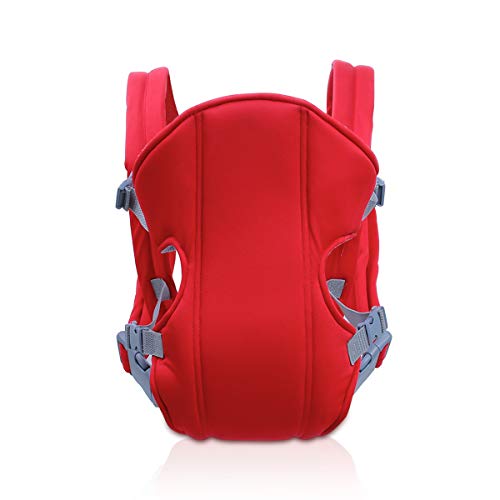 SONARIN 2018 Portabebés simple y ligero baby carrier, ligero, cómodo, transpirable, tamaño libre, poliéster, ergonómico, 3 Posiciones de transporte, seguro y cómodo,regalo ideal(Rojo)