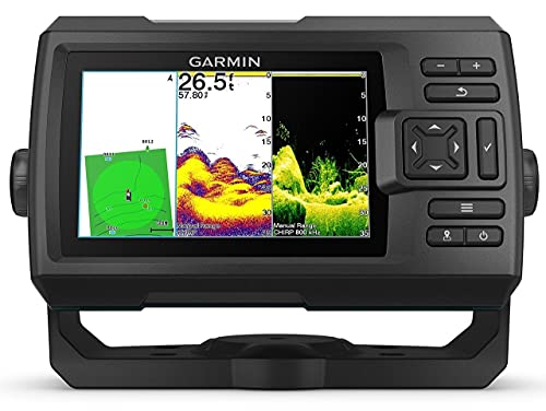 Sonda GPS Garmin Striker Vivid 5CV GPS Integrado Mapas Quickdraw Contours/ Sonda CHIRP Clearvü con Transductor GT20-TM