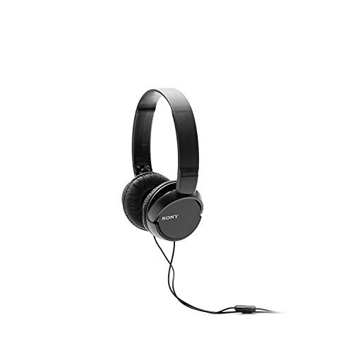 Sony MDR-Zx110Apb - Auriculares para Smartphone (Diadema, Mando de Control, Micrófono, 1000 Mw, Android y Iphone), Negro, 20 X 15 X 3,5 cm