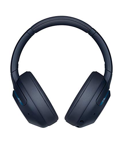 Sony WH-XB900N - Auriculares InalámbRricos Cancelación de uido, Bluetooth, Extra Bass, 30h de batería, Carga Rápida, Óptimo para trabajar, Micro para llamadas manos libres, Azul