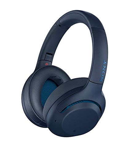 Sony WH-XB900N - Auriculares InalámbRricos Cancelación de uido, Bluetooth, Extra Bass, 30h de batería, Carga Rápida, Óptimo para trabajar, Micro para llamadas manos libres, Azul