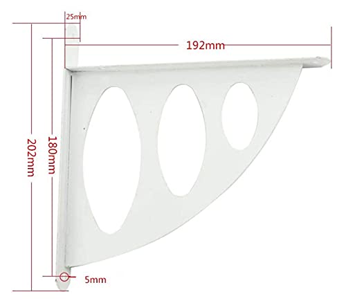 Soportes de estantería Soporta soporte de estante flotante, soporte decorativo de acero metálico de alta resistencia, soporte de ángulo de ángulo derecho en forma de L, paréntesis de ángulo de almacen