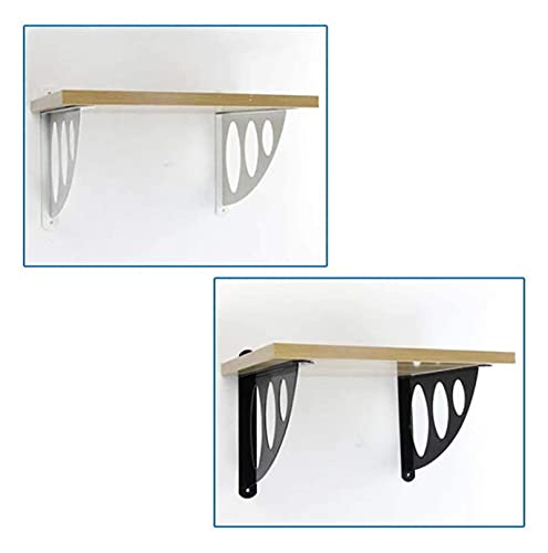 Soportes de estantería Soporta soporte de estante flotante, soporte decorativo de acero metálico de alta resistencia, soporte de ángulo de ángulo derecho en forma de L, paréntesis de ángulo de almacen