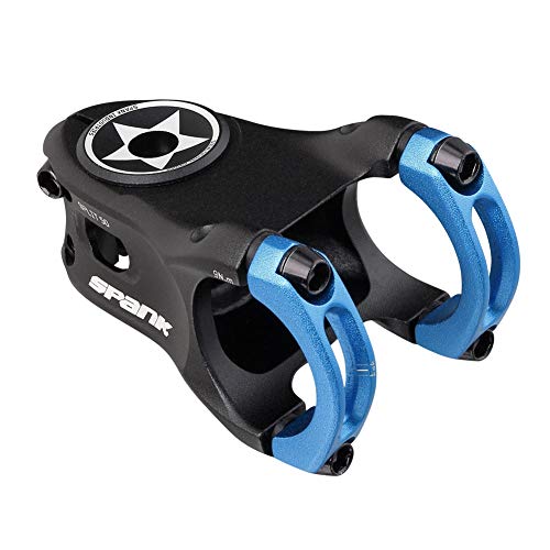 Spank Split 35 Stem - Potencia para Bicicleta de montaña y montaña para Adulto, Unisex, Color Azul, 50 mm