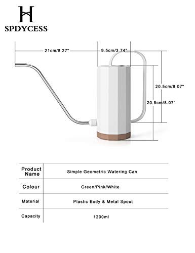 SPDYCESS 1200ml Regadera Plástica Regadera de Caño Largo - Pequeña Regadera para Casa Plantar Bonsai Plantas del Cuarto de Interior