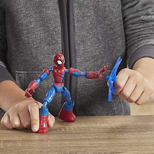 Spider-Man- Bend And Flex Figura 15 cm (Hasbro E76865X0) , color/modelo surtido