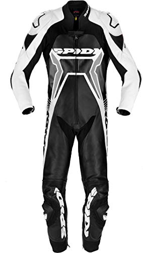 Spidi Warrior 2 Wind Pro - Mono de moto de una pieza, 50 negro/blanco