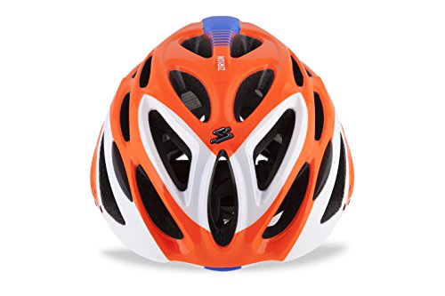 Spiuk Zirion - Casco unisex, Naranja / Blanco, 53 - 61 cm