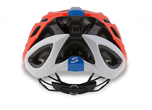 Spiuk Zirion - Casco unisex, Naranja / Blanco, 53 - 61 cm