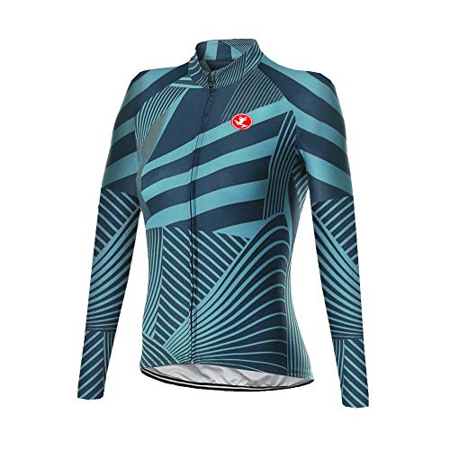 Sports Wear Manga Larga Maillot Ciclismo Mujer,Maillots de Bicicleta Conjunto de Jersey de Manga Larga Top MTB Jersey Invierno Fleece Clothing