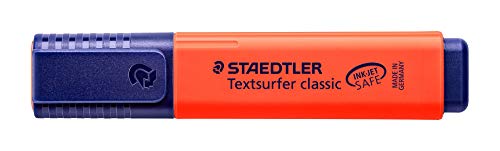 STAEDTLER 364-2 - Pack de 10 marcadores fluorescente, color Rojo