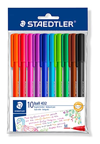 STAEDTLER 43235MPB10 - Bolígrafos, Colores Surtido, Pack de 10 Unidades