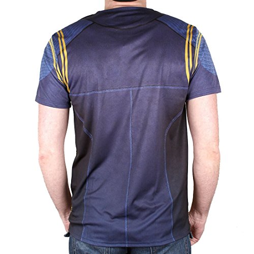 Star Trek Camiseta para Hombre del Comandante del Discovery Uniforme Azul - M