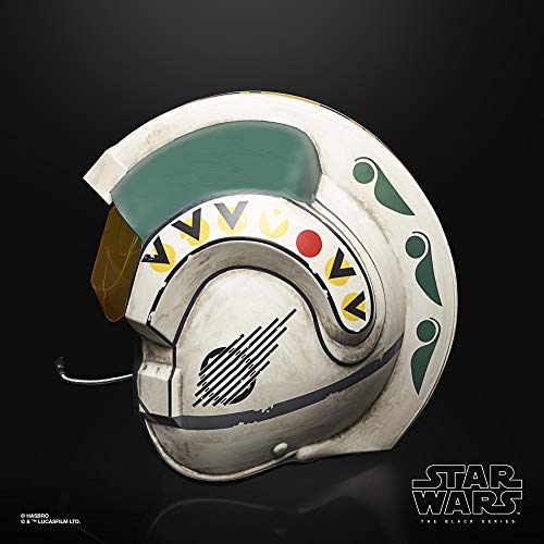 Star Wars The Black Series - Wedge Antilles - Casco simulador de Combate - Artículo Premium de colección para Juego de rol - tamaño Real