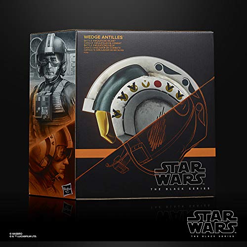 Star Wars The Black Series - Wedge Antilles - Casco simulador de Combate - Artículo Premium de colección para Juego de rol - tamaño Real