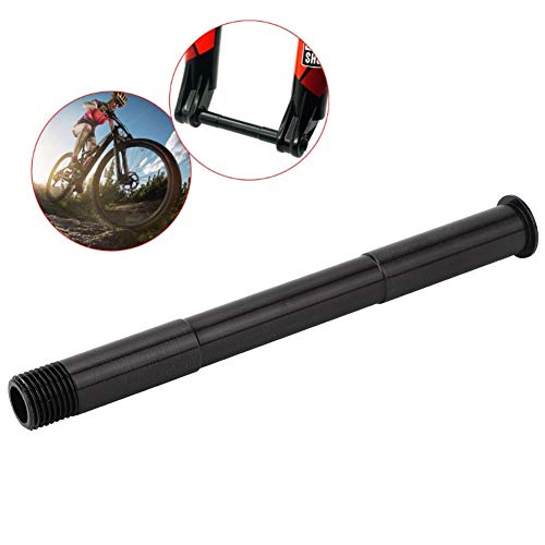 Starbun 15mm Bicicleta Axle- Quick Release X 110mm Negro aleación de Aluminio Eje pasante del pincho Compatible con Rockshox