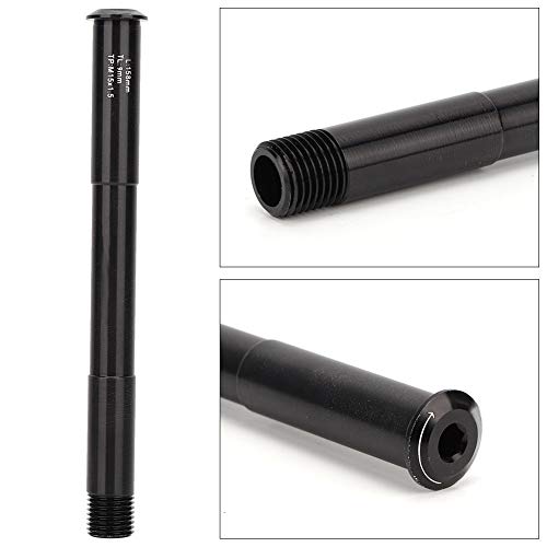 Starbun 15mm Bicicleta Axle- Quick Release X 110mm Negro aleación de Aluminio Eje pasante del pincho Compatible con Rockshox