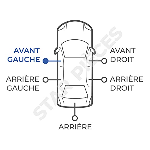 Starkit Performance - Mecanismo elevalunas eléctrico delantero izquierdo y conductor para Audi A3 (8P) de 4 y 5 puertas de 2003 a 2012