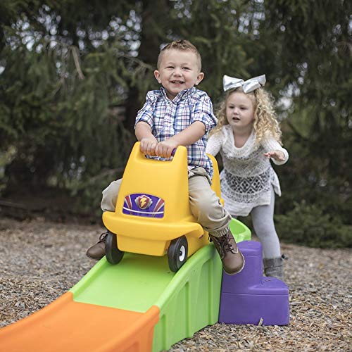 Step2 Up & Down Roller Coaster Montaña rusa para niños | Montaña Rusa arriba y abajo para jardín y casa | Juguete para niño con coche | Jugar con juegos