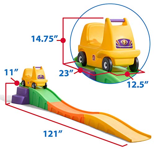 Step2 Up & Down Roller Coaster Montaña rusa para niños | Montaña Rusa arriba y abajo para jardín y casa | Juguete para niño con coche | Jugar con juegos