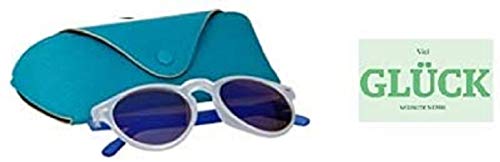 STMK Gafas de sol para niños y niñas, con funda + pegatina de suerte gratis