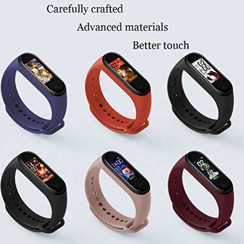 STN Compatible con Xiaomi Mi Band 4 Pulsera Banda, Correas de Repuesto de Silicona para Xiaomi Mi Band 4/3 Smart Band NFC Correa de Pantalla a Color (15PCS)