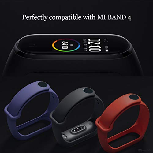 STN Compatible con Xiaomi Mi Band 4 Pulsera Banda, Correas de Repuesto de Silicona para Xiaomi Mi Band 4/3 Smart Band NFC Correa de Pantalla a Color (15PCS)