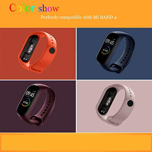 STN Compatible con Xiaomi Mi Band 4 Pulsera Banda, Correas de Repuesto de Silicona para Xiaomi Mi Band 4/3 Smart Band NFC Correa de Pantalla a Color (15PCS)