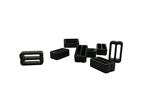 Strapkeeper Nano - Pack de 8 unidades, color negro