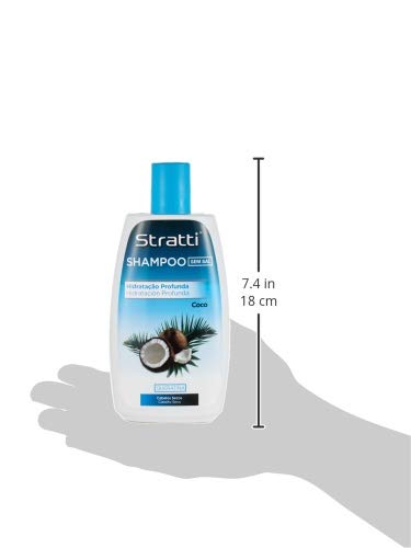 Stratti Coco - Champú Hidratación con Keratina, sin Sal - 400 ml