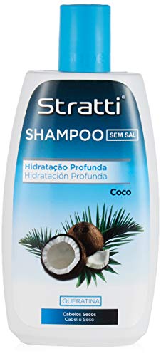 Stratti Coco - Champú Hidratación con Keratina, sin Sal - 400 ml