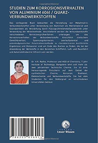 STUDIEN ZUM KORROSIONSVERHALTEN VON ALUMINIUM 6061 / QUARZ-VERBUNDWERKSTOFFEN